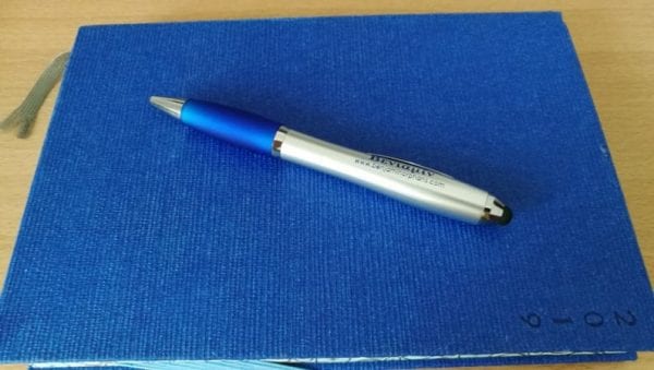 Ballpoint touch pen - blue - Image 2